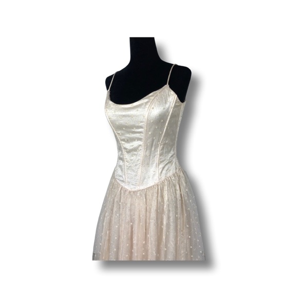 Glittery Pink Gunne Sax Dress by Jessica McClintock - Picture 2 of 9